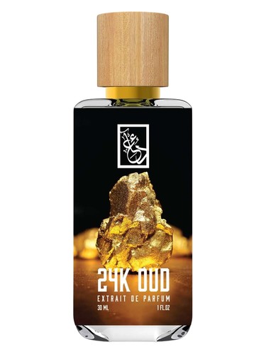 Frasco de 24k Oud, de The Dua Brand