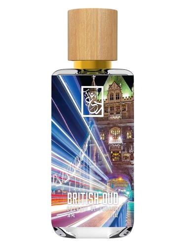 Frasco de British Oud, de The Dua Brand