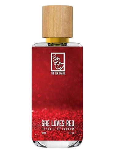 Frasco de She Loves Red, de The Dua Brand