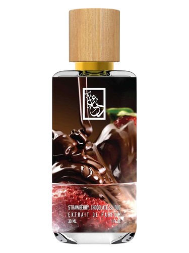 Frasco de Strawberry, Chocolate & Oud, de The Dua Brand