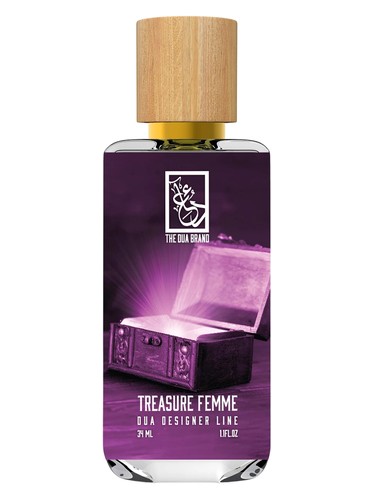 Frasco de Treasure Femme, de The Dua Brand