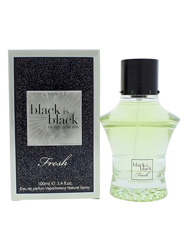 Frasco de Black is Black Fresh, de Nu Parfums