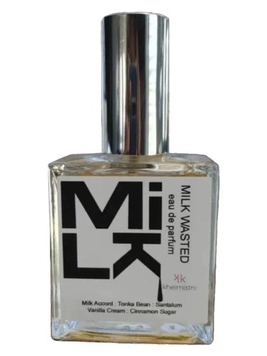 Frasco de Milk Wasted, de Kheimistriii