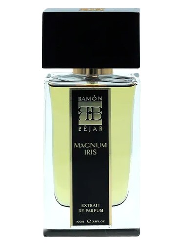 Frasco de Magnum Iris Extrait de Parfum, de Ramón Béjar