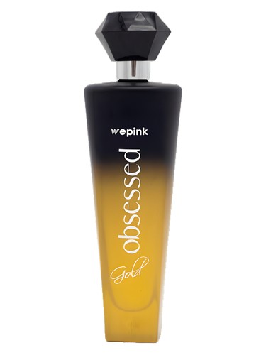 Frasco de Obsessed Gold, de We Pink