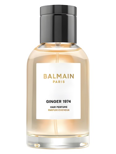 Frasco de Ginger 1974 Hair Perfume, de Balmain Beauty