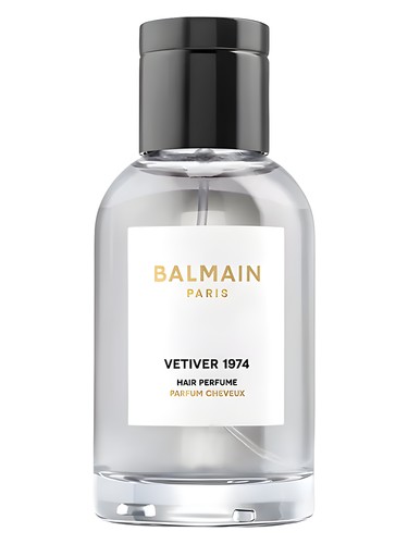 Frasco de Vetiver 1974 Hair Perfume, de Balmain Beauty