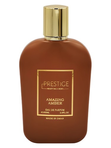 Frasco de Amazing Amber, de Prestige - Beauty Has a Secret