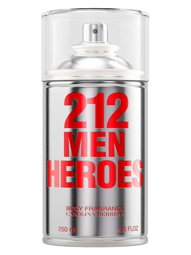 Frasco de 212 Heroes For Men Body Spray, de Carolina Herrera