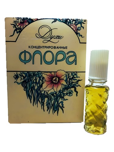 Frasco de Флора - Flora, de Харьковская парфюмерно-косметическая фабрика - Kharkov perfume factory