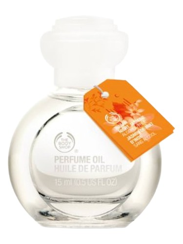 Frasco de Indian Night Jasmine Perfume Oil, de The Body Shop