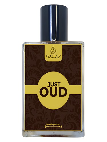 Frasco de Just Oud, de Scentinio Perfumes