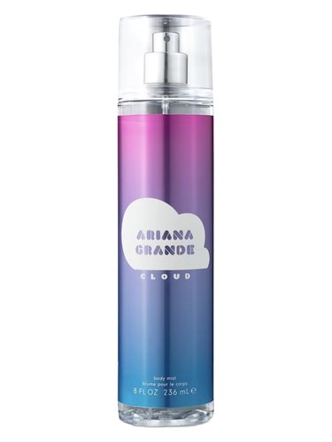 Frasco de Cloud Body Mist, de Ariana Grande