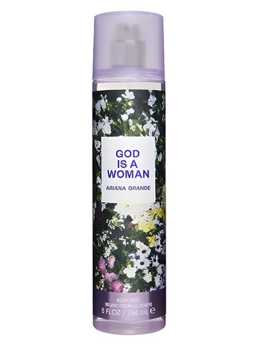 Frasco de God Is A Woman Body Mist, de Ariana Grande