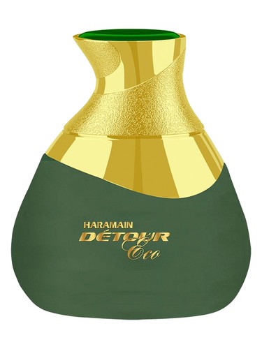 Frasco de Haramain Detour Eco, de Al Haramain Perfumes