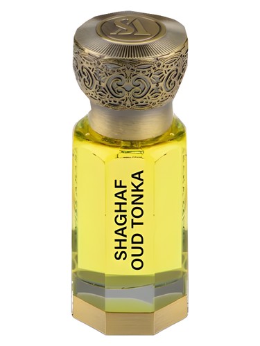 Frasco de Shaghaf Oud Tonka Oil, de Swiss Arabian