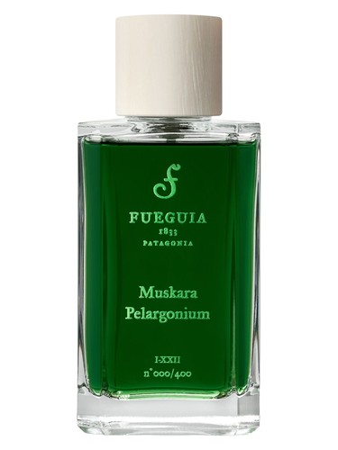 Frasco de Muskara Pelargonium, de Fueguia 1833