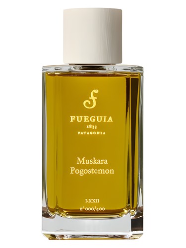 Frasco de Muskara Pogostemon, de Fueguia 1833