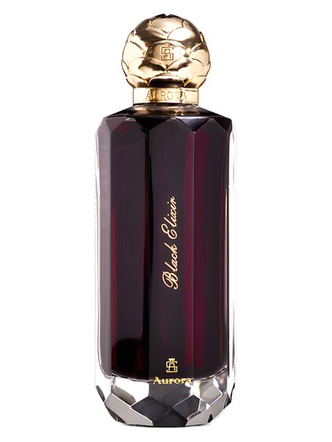 Frasco de Black Elixir, de Aurora Scents