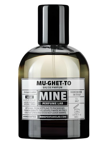 Frasco de Mu-ghet-to, de Mine Perfume Lab