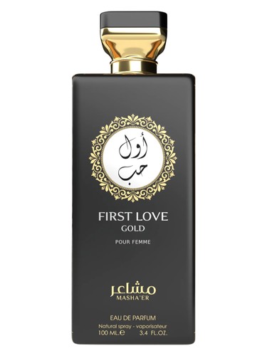 Frasco de First Love Gold, de Mashaer