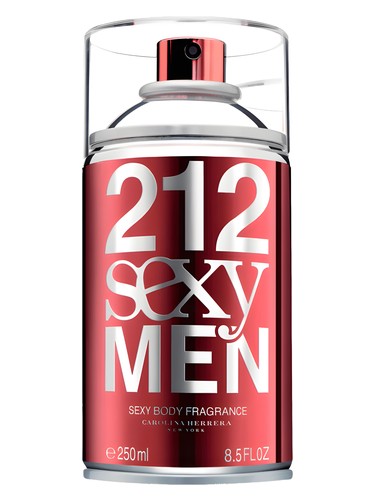Frasco de 212 Sexy Men Body Spray, de Carolina Herrera