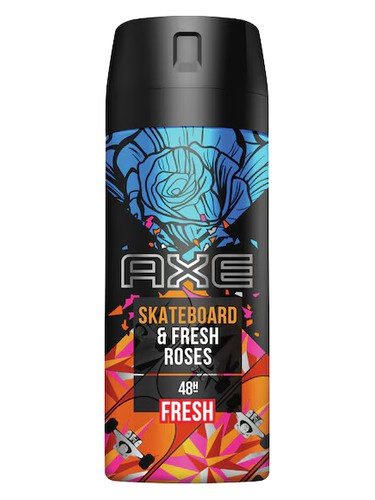 Frasco de Skateboard & Fresh Roses, de AXE