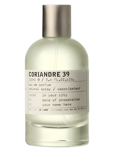 Frasco de Coriandre 39 Mexico, de Le Labo