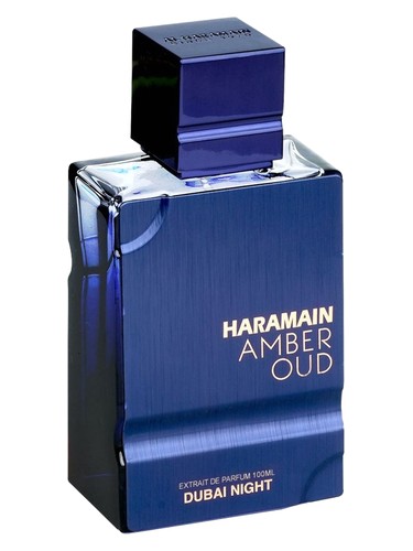 Frasco de Amber Oud Dubai Night — Al Haramain Perfumes