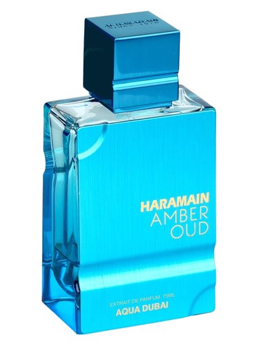 Frasco de Amber Oud Aqua Dubai — Al Haramain Perfumes