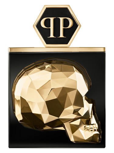 Frasco de The $kull Gold Edition Parfum, de Philipp Plein Parfums