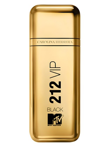 Frasco de 212 VIP Black MTV, de Carolina Herrera