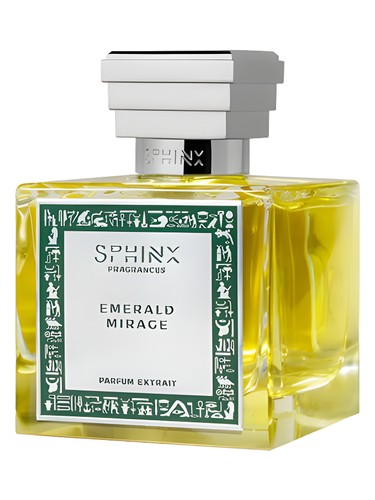 Frasco de Emerald Mirage, de Sphinx Fragrances