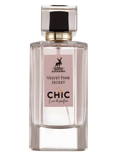 Frasco de Chic Velvet Pink Secret, de Maison Alhambra