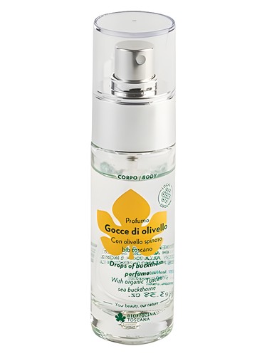 Frasco de Profumo Gocce di Olivello, de Biofficina Toscana