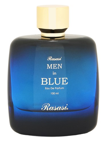 Frasco de Men in Blue, de Rasasi