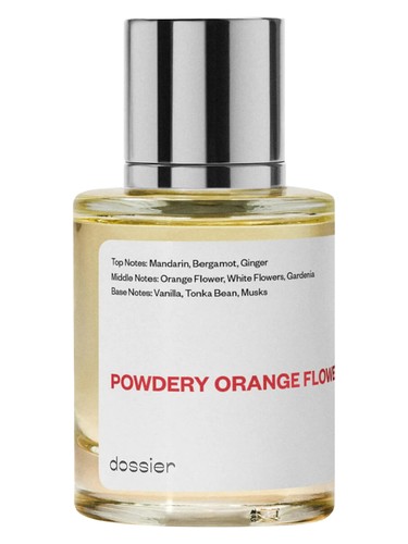 Frasco de Powdery Orange Flower, de Dossier