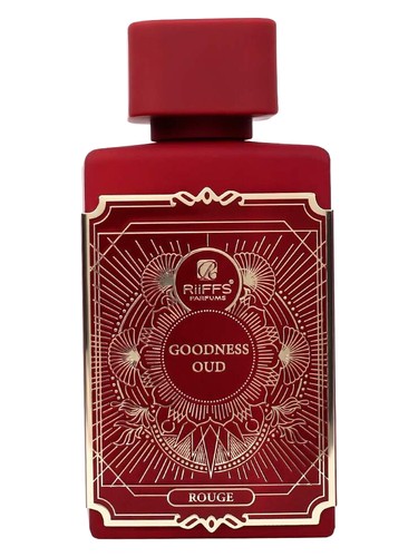 Frasco de Goodness Oud Rouge, de Riiffs Perfumes