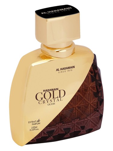 Frasco de Haramain Gold Crystal Oudh, de Al Haramain Perfumes